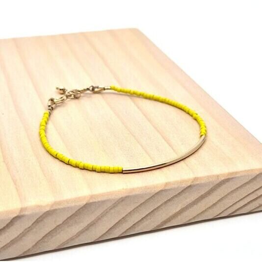Armband Louisa bright yellow