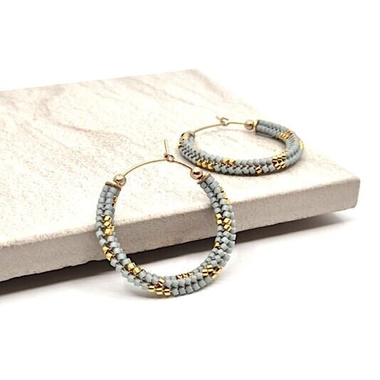 Creolen Josefine graublau