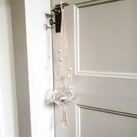 Lichtampel offwhite rosé gold