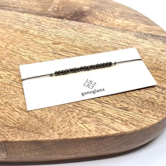 Armband Fanny Pyrit / Silber