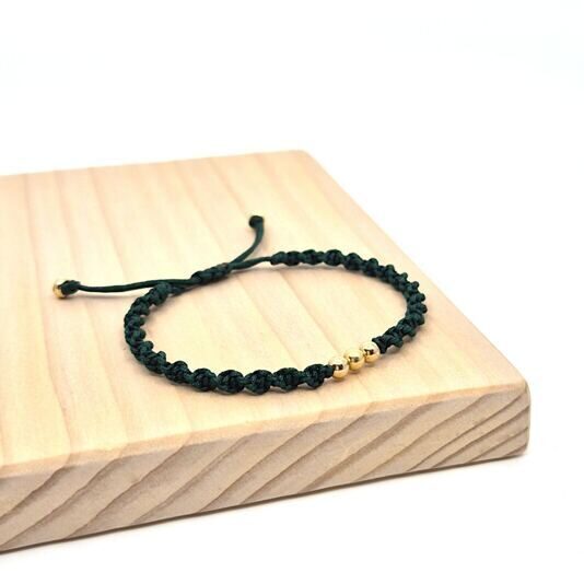 Armband Kalea dunkelgrün / gold