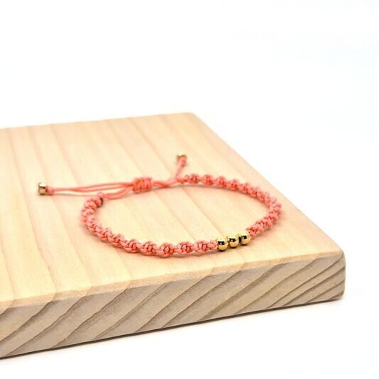 Armband Kalea light coral / gold