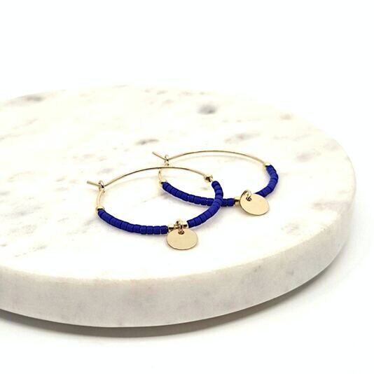 Creolen Marie deep blue