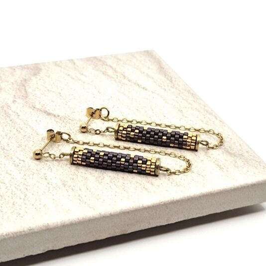 Kettenstecker Naomi aubergine