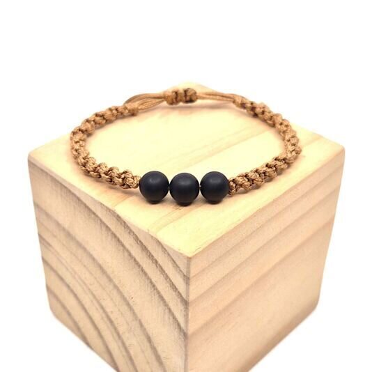 Makramee Armband camel