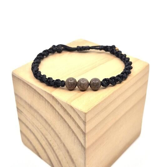 Makramee Armband schwarz