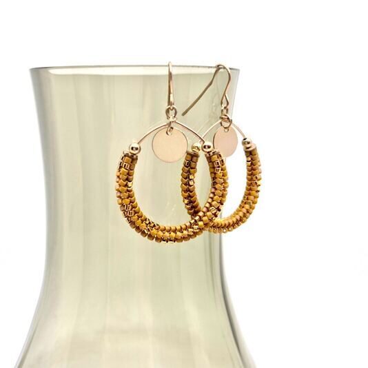 Ohrhänger Kisha cognac