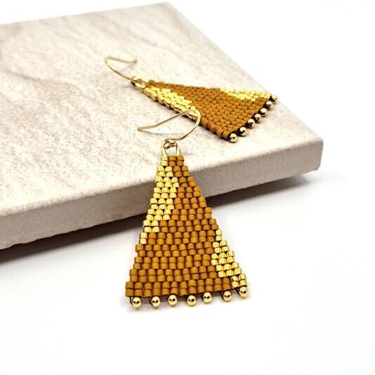 Ohrringe Luana cognac