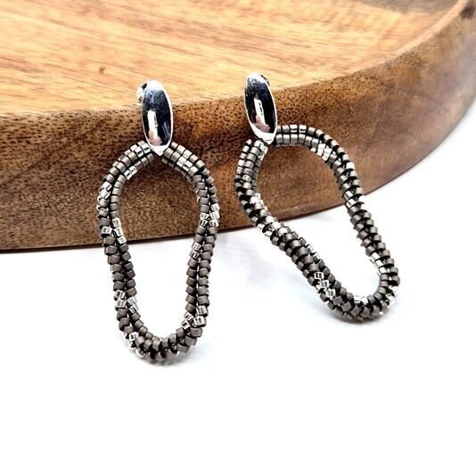 Ohrringe Deleila anthrazit